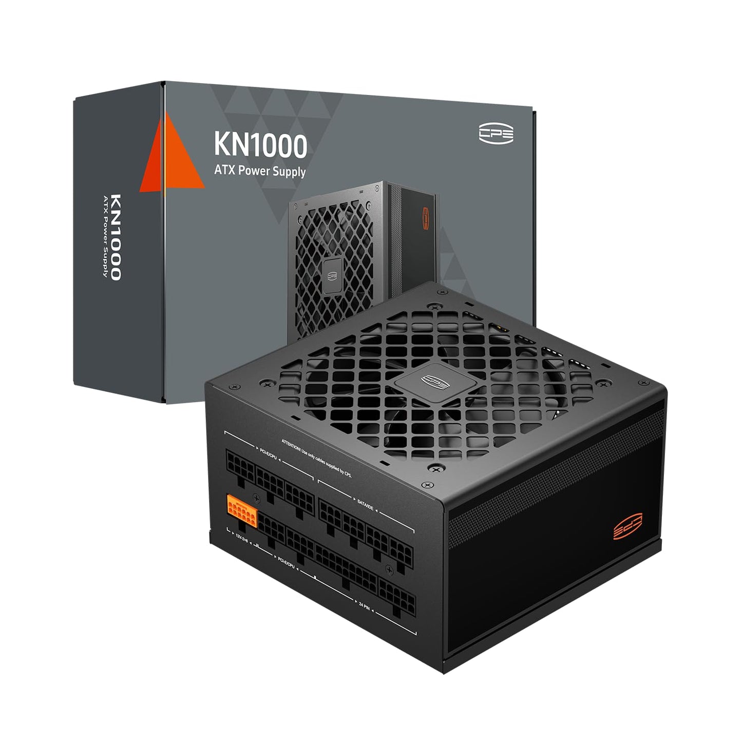 PCCOOLER PSU Fully Modular Power Supply, 1000W ATX 3.1, 80 Plus Gold Certified, PCIe 5.1 12V-2×6, Japanese Capacitors, Ultra-Flexible Cables, 5-Year Warranty(KN1000)