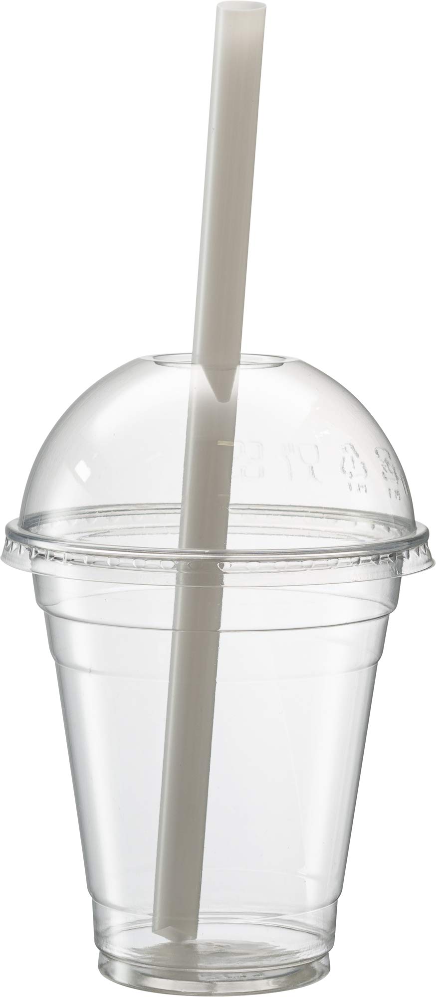 Clear Jumbo Smoothie Straws, Clear Disposable Wide-mouthed Large Milkshake Straws 9'' Inches High/Tall 100 pack
