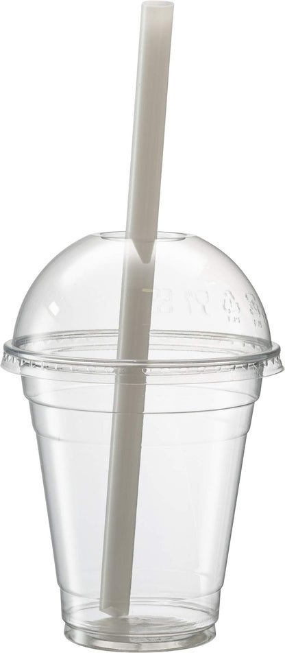 Clear Jumbo Smoothie Straws, Clear Disposable Wide-mouthed Large Milkshake Straws 9'' Inches High/Tall 100 pack