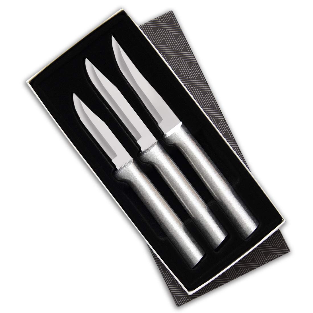 Rada Cutlery 3-Piece Paring Knife Galore Knife Gift Set, Silver Handles