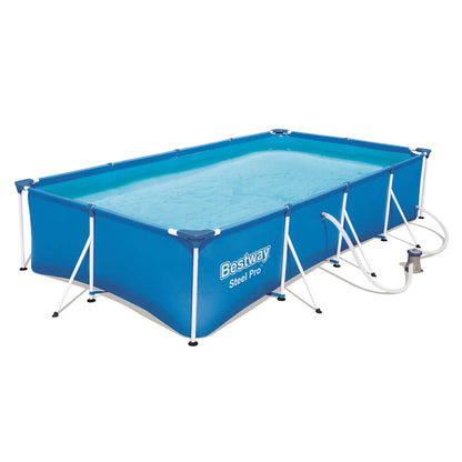 Steel Pro Swimmingpool-Set Rechteckig 400×211×81 cm 56424