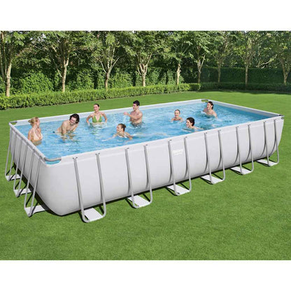 Power Steel Swimmingpool-Set Rechteckig 732x366x132 cm