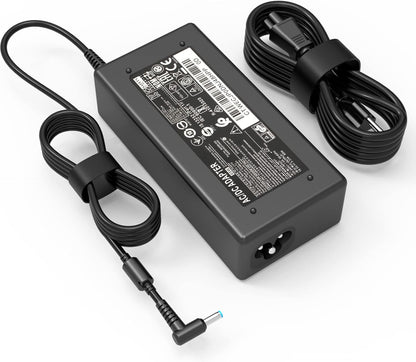 65W AC Charger Fit for HP Laptop Smart Blue Tip Power Adapter