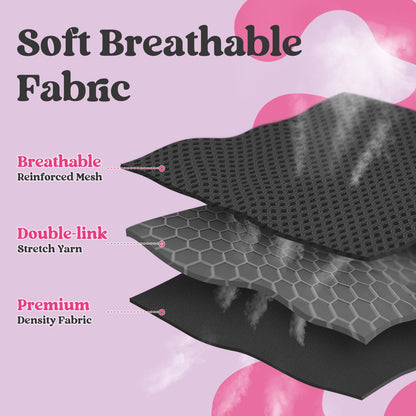 rabbitgoo Hundegeschirr und Leine, Größe S, atmungsaktives Einstiegsgeschirr, weiche, reflektierende Welpenweste für kleine Hunde, Schwarz &amp; Rosarot, Größe S