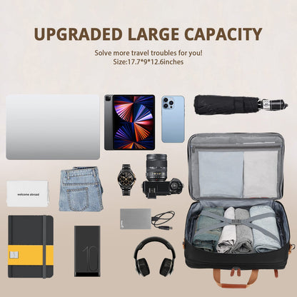 MOLNIA 3-in-1-Laptoptasche für Herren, 17,3-Zoll-Arbeitstasche für Herren, Laptop-Rucksack, Aktentasche, Umhängetasche, Computertasche für Laptops für Damen und Herren, Schwarz 