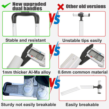 Rolling Backpack, 55L (14.5gal) Backpack with Wheels for Business, Waterproof Backpacks with Dual Handles and Silent Large Wheels, Carry on Backpack with Laptop Compartment (Black,22 inch)