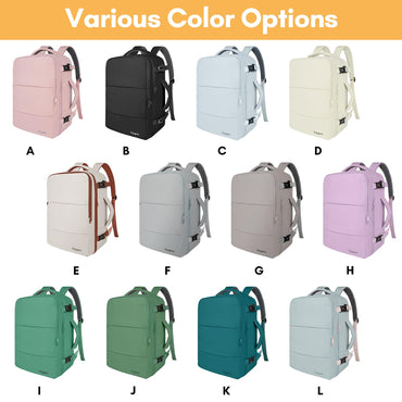 Taygeer Travel Backpack for Women, Large 40L Carry On with 17.3 inch Laptop Compartment, TSA Friendly Daypack for Office Work Travel Essentials, Backpack with Organized Pockets, Green