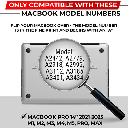 SightPro Magnetic Privacy Screen for MacBook Pro 14 Inch (2021-2025, M1-M5, Pro, Max) Patented Removable Laptop Privacy Filter Shield and Protector