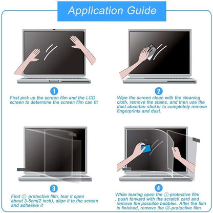 2-Pack 15.6 Inch Laptop Screen Protector for 15.6" HP/Dell/Sony/Samsung/Lenovo/Acer/MSI/LG/Razer/Toshiba/Asus 15.6" 16:9 Aspect Laptop, High Definition Anti-Scratch Clear Shield (345x194mm/ W x H)