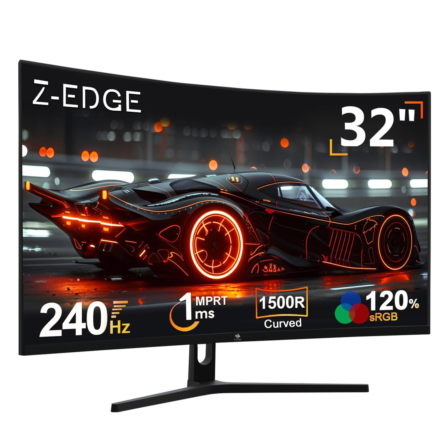 Z-Edge 32-Zoll-Curved-Gaming-Monitor, FHD 1080P 240Hz Curved-Monitor, 1500R Computermonitor, MPRT 1ms Monitor, UG32P 2x DP 1.4 Anschlüsse und 2x HDMI 2.0 Anschlüsse 