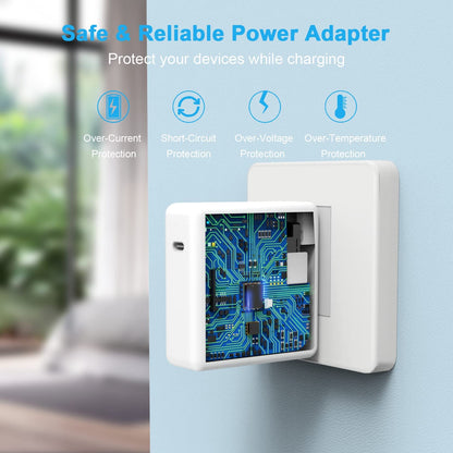 Replacement MacBook Air Charger for MacBook Pro Charger 100W USB C Power Adapter for Mac Book Pro 2022 2021 2020 2019 2018 16 15 14 13 Inch Fast Charging, and All Type C Devices Laptops