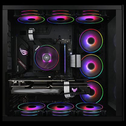 Persberg 100 Stück Computerlüfter-Befestigungsschrauben, M5x10 Schwarz – Passend für Lüfter von 70 mm bis 140 mm