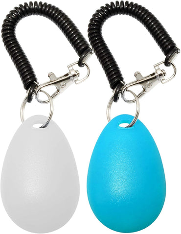 Training Clicker for Pet Like Dog Cat Horse Bird Dolphin Puppy with Wrist Strap, 2 Pack