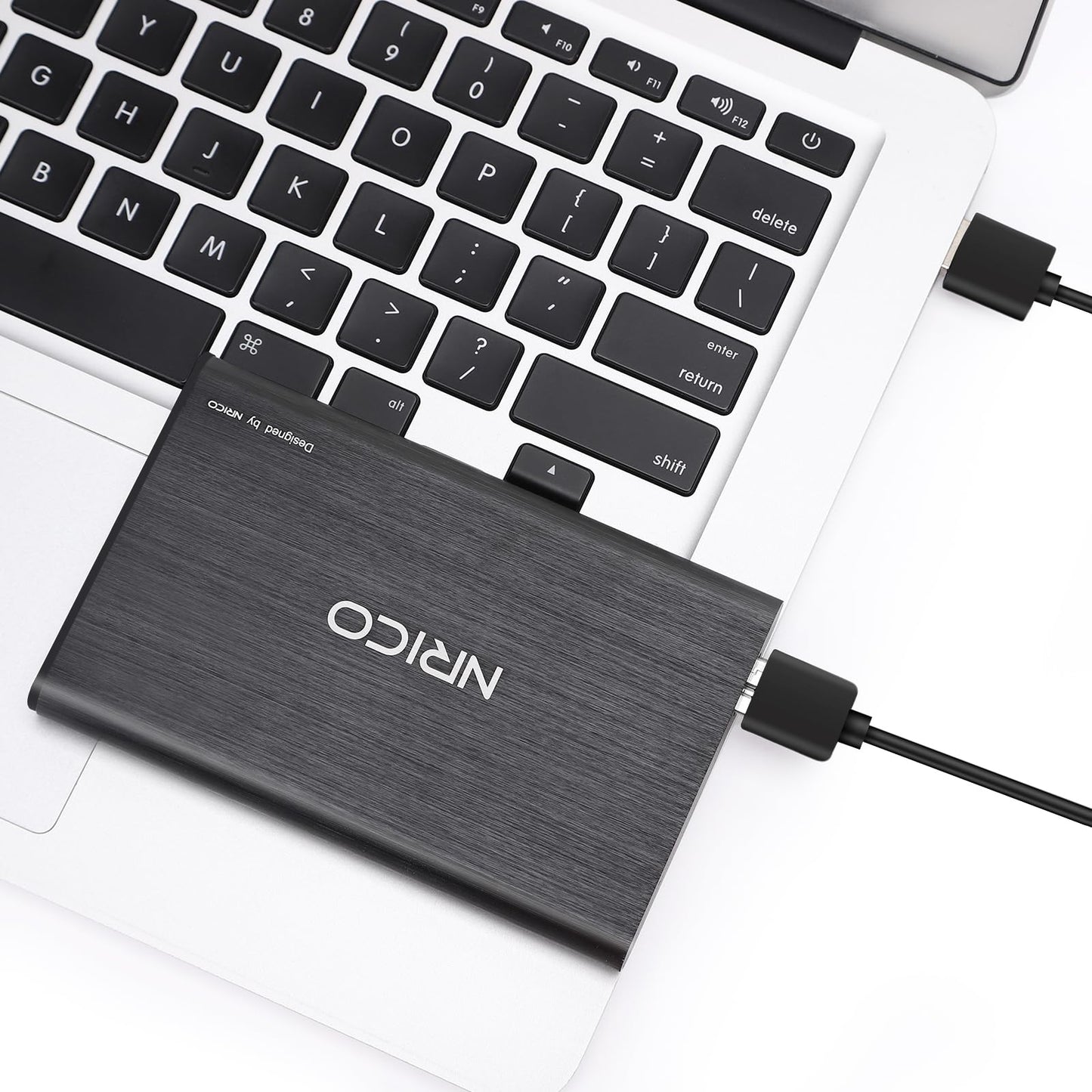 NRICO Ultra Slim 500GB Portable External Hard Drive USB3.0 HDD Storage Compatible for PC, Desktop, Laptop,Mac,PS4, Xbox one (Black, 500, GB)