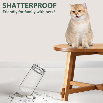 RÉΑLWÁY Shatterproof Plastic Drinking Glasses Set of 6, 17 Oz Clear Unbreakable Tumblers for Kitchen, Poolside & Patio - BPA-Free, Dishwasher-Safe, Acrylic Cups That Look Like Glass