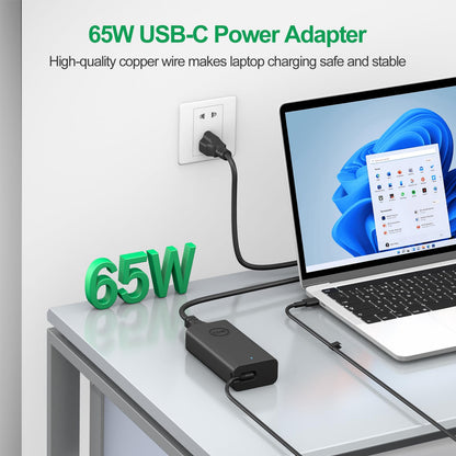 65W 45W Dell Laptop Charger USB C for Latitude 5420 5520 5320 5430 5290 7410 7420 XPS 13 9250 9360 9365 9370 9380 9350 9550 Chromebook 5190 Type C AC Adapter