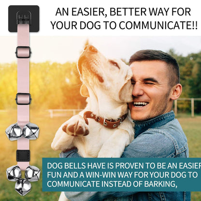 BLUETREE Dog Doorbells Premium Quality Training Potty Great Dog Bells Adjustable Door Bell Dog Bells for Potty Training Your Puppy The Easy Way - 7 Extra Large Loud 1.4 DoorBells
