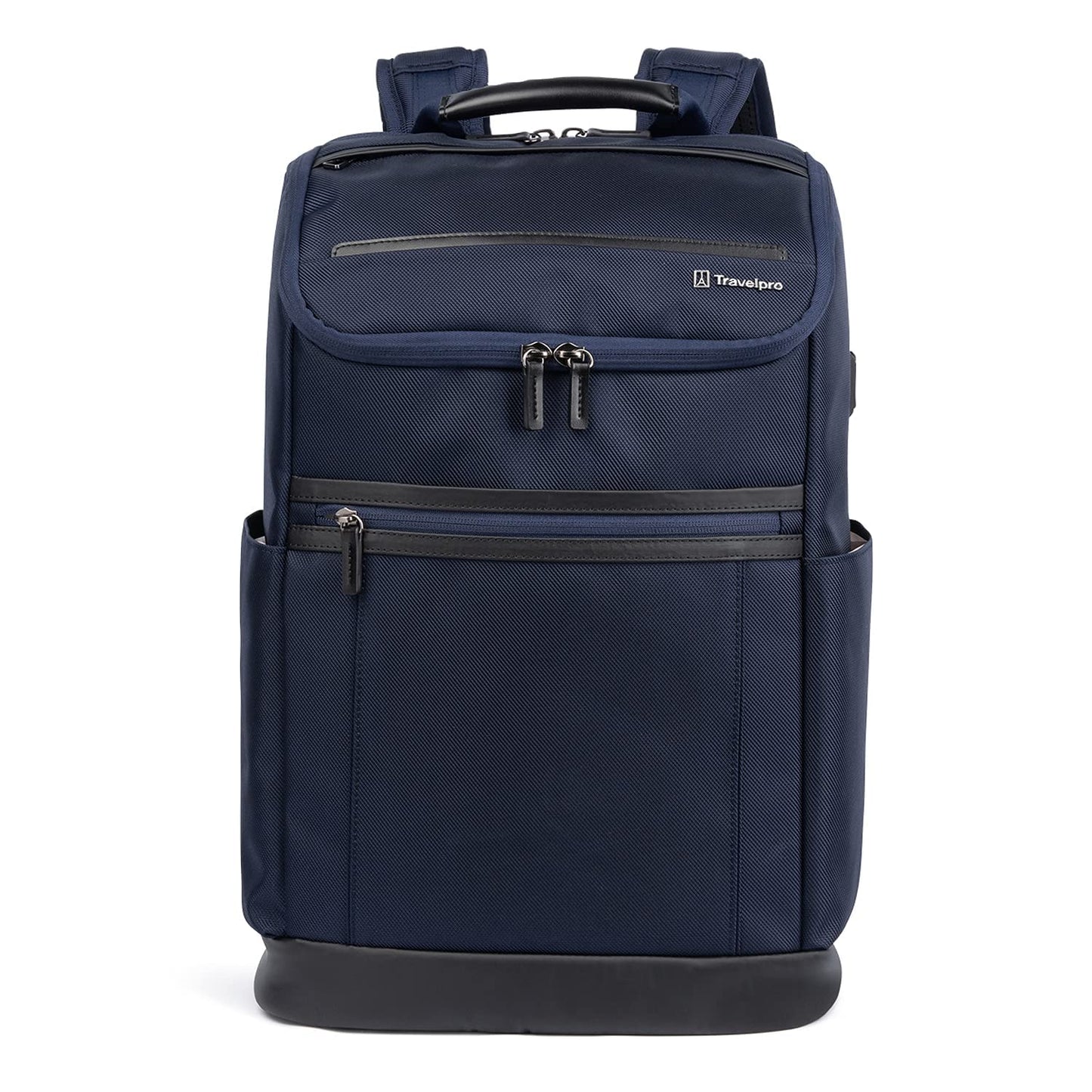 Travelpro Crew Executive Choice 3 Medium Top Load Backpack fits up to 15.6 Laptops and Tablets, USB A and C Ports, Men and Women, Jet Black