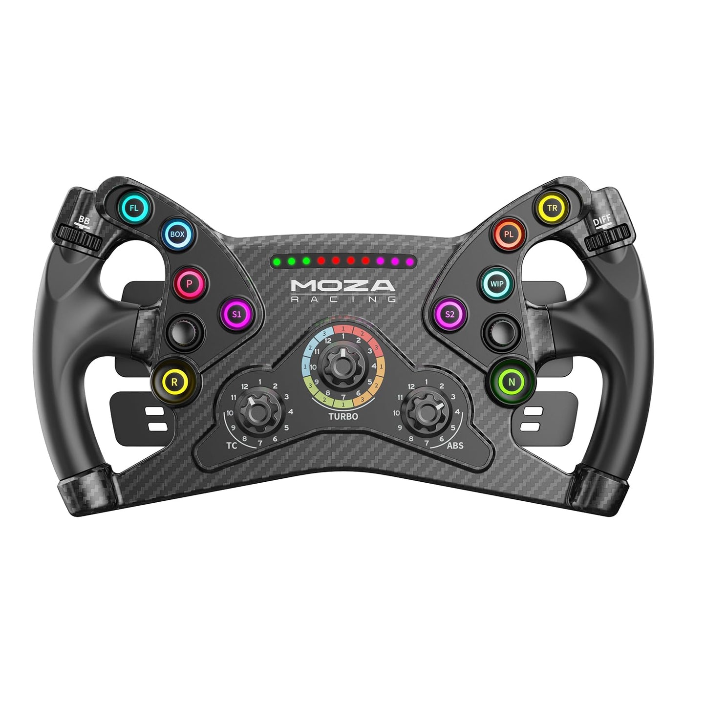 MOZA KS Steering Wheel 300mm Butterfly Style GT Racing Wheel, Fully Customizable Sim Racing Gaming Simulator, Compatible with 3rd-Party Bases via Hub