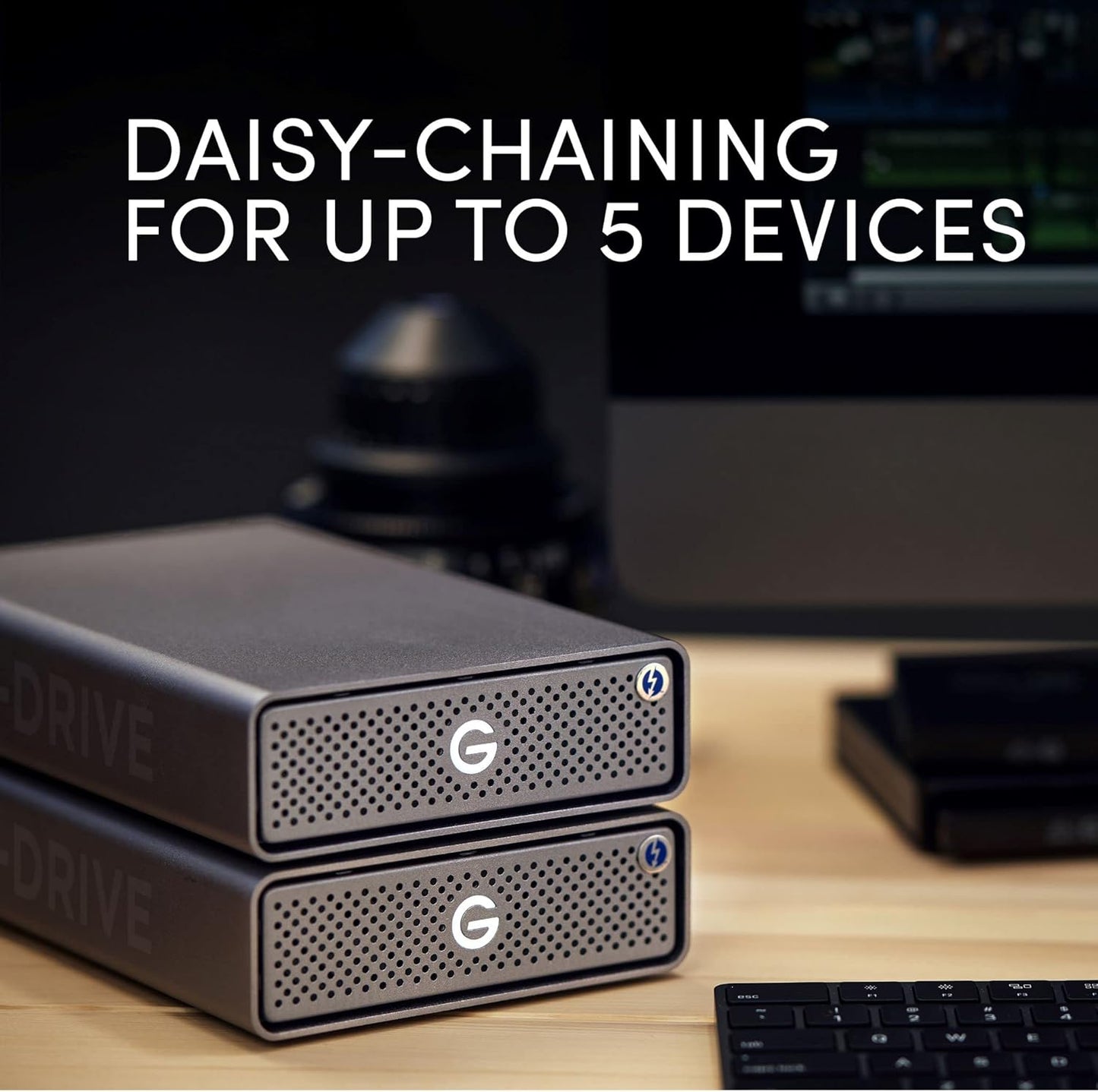 SanDisk Professional 4TB G-Drive PRO, Enterprise-Class Desktop Drive, Thunderbolt 3 (20Gbps), USB-C (5Gbps), 7200RPM Ultrastar Drive Inside