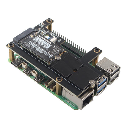 ZDE 2PCS M.2 NGFF NVMe SSD Length Extend Adapter 2242 to 2280 Only SSD Extension Bracket Card Plate PCB Board Solid Hard Disk Converter for Raspberry Pi and PC Computer