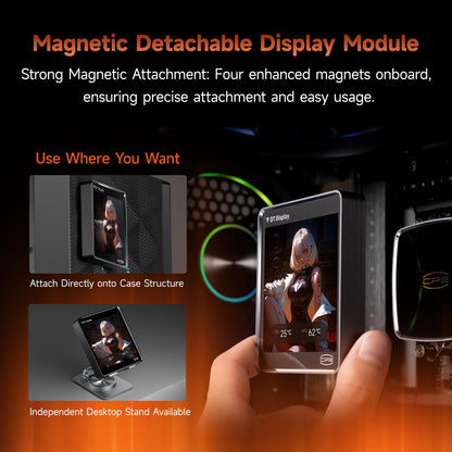 PCCOOLER CPU Cooler AIO, 3.4-inch IPS Display, 360mm ARGB Water Cooling, High-Performance F7 X120 Modular Fan, Compatible with AM4/AM5, LGA115X/1200/1700/1851 (CPS DT360 Black)