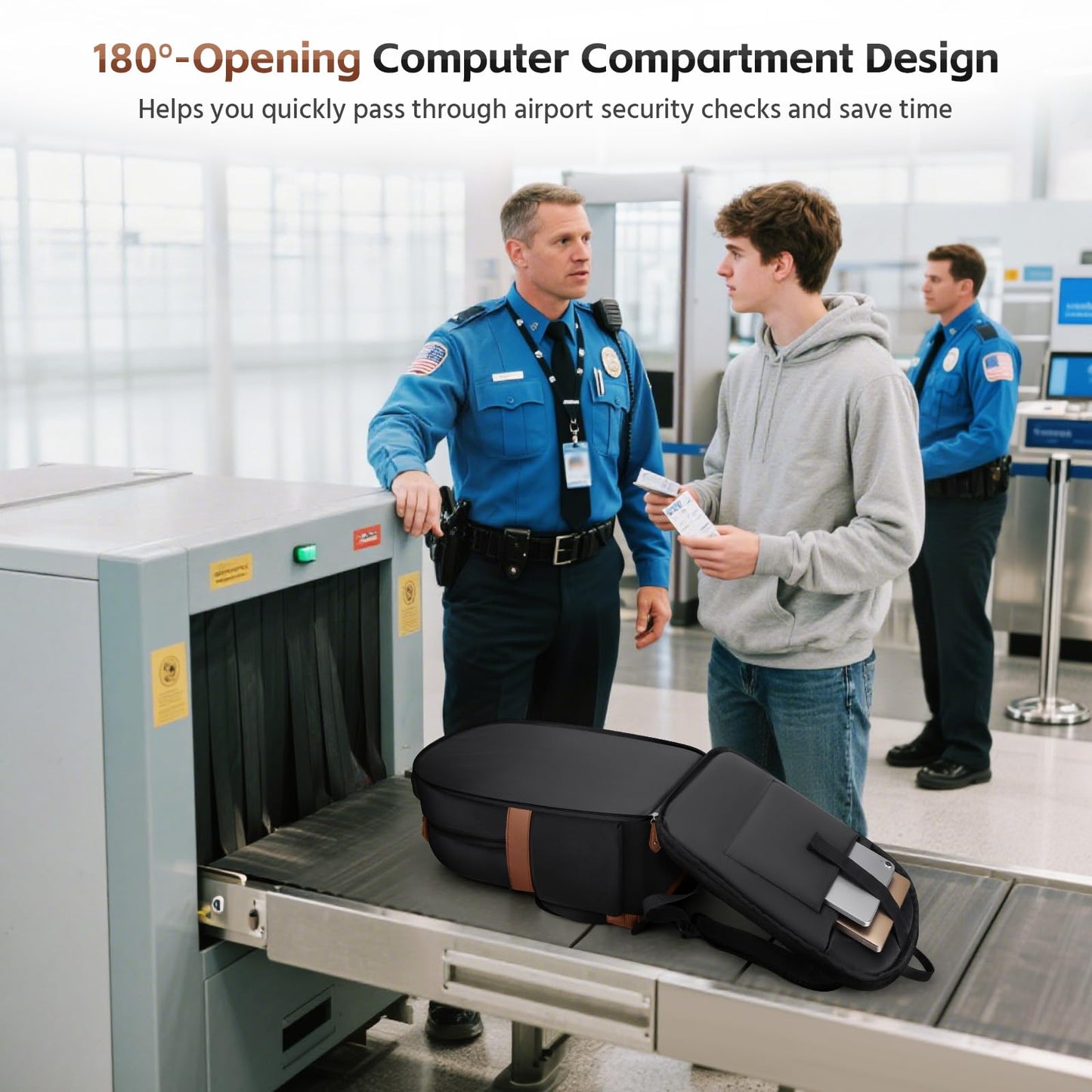 RealCool Laptop Backpack, 31L Travel Backpacks Gift for Women Men, Fits up to 15.6-17 Inch,Water Resistant College Bookbag, for School Business Trip (Black)