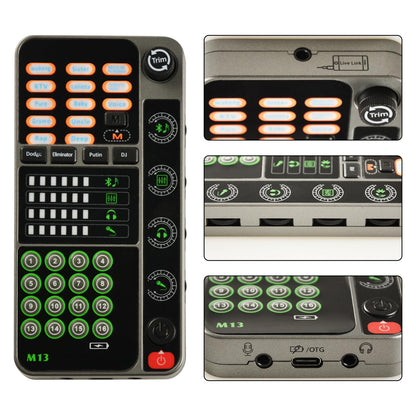 Portable Voice Changer, Handheld Microphone Voice Modulator Gaming Recording with 16 Sound Effects, Mini Live Broadcast Voice Disguiser for Mobile Phone Computer PS4 PS5 Xbox One Games