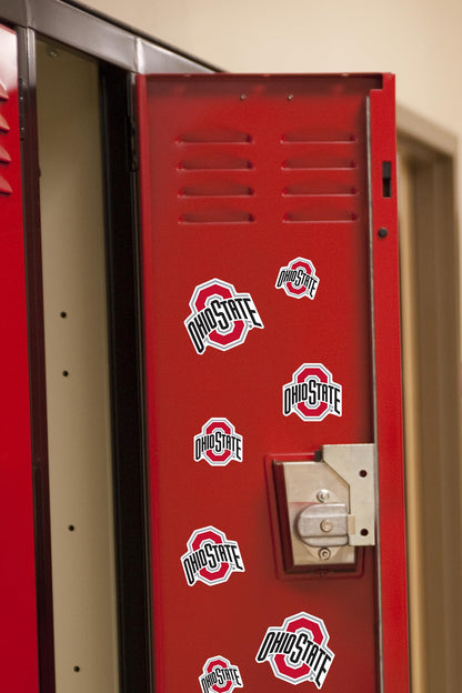 The Ohio State University Primary Logo 50ct Vinyl Large Deluxe Stickers Variety Pack - Laptop, Water Bottle, Scrapbooking, Tablet, Skateboard, Indoor/Outdoor