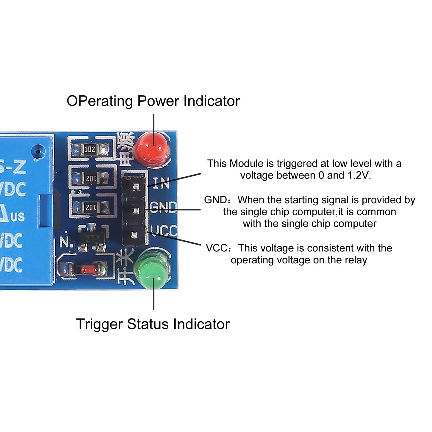AITRIP 10PCS 5V One Channel Relay Module Relay Switch with OPTO Isolation High Low Level Trigger Compatible with Arduino Raspberry pi ARM AVR