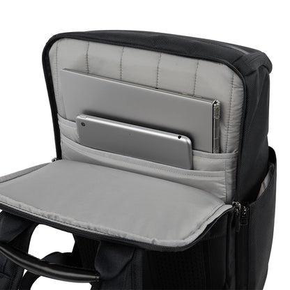 Travelpro Crew Executive Choice 3 Medium Top Load Backpack fits up to 15.6 Laptops and Tablets, USB A and C Ports, Men and Women, Jet Black