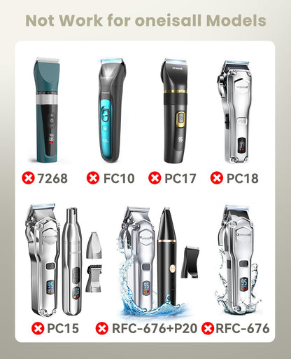 oneisall Low Noise Dog Clippers Replacement Charger Charging Cord for 26225202-003DE/P2/X3/X2/C61/N6/A11/K52NTS