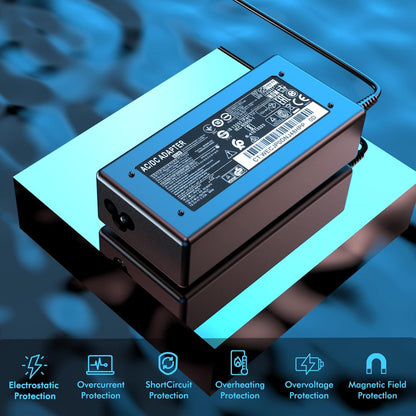 65W AC Charger Fit for HP Laptop Smart Blue Tip Power Adapter