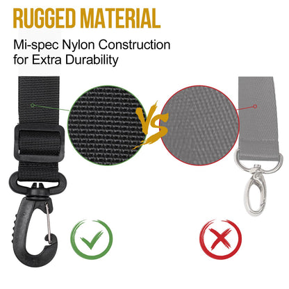 OneTigris Schultergurte, Ersatz-Verstellgurt für Aktentasche und Umhängetasche (2 Stück, Schwarz)