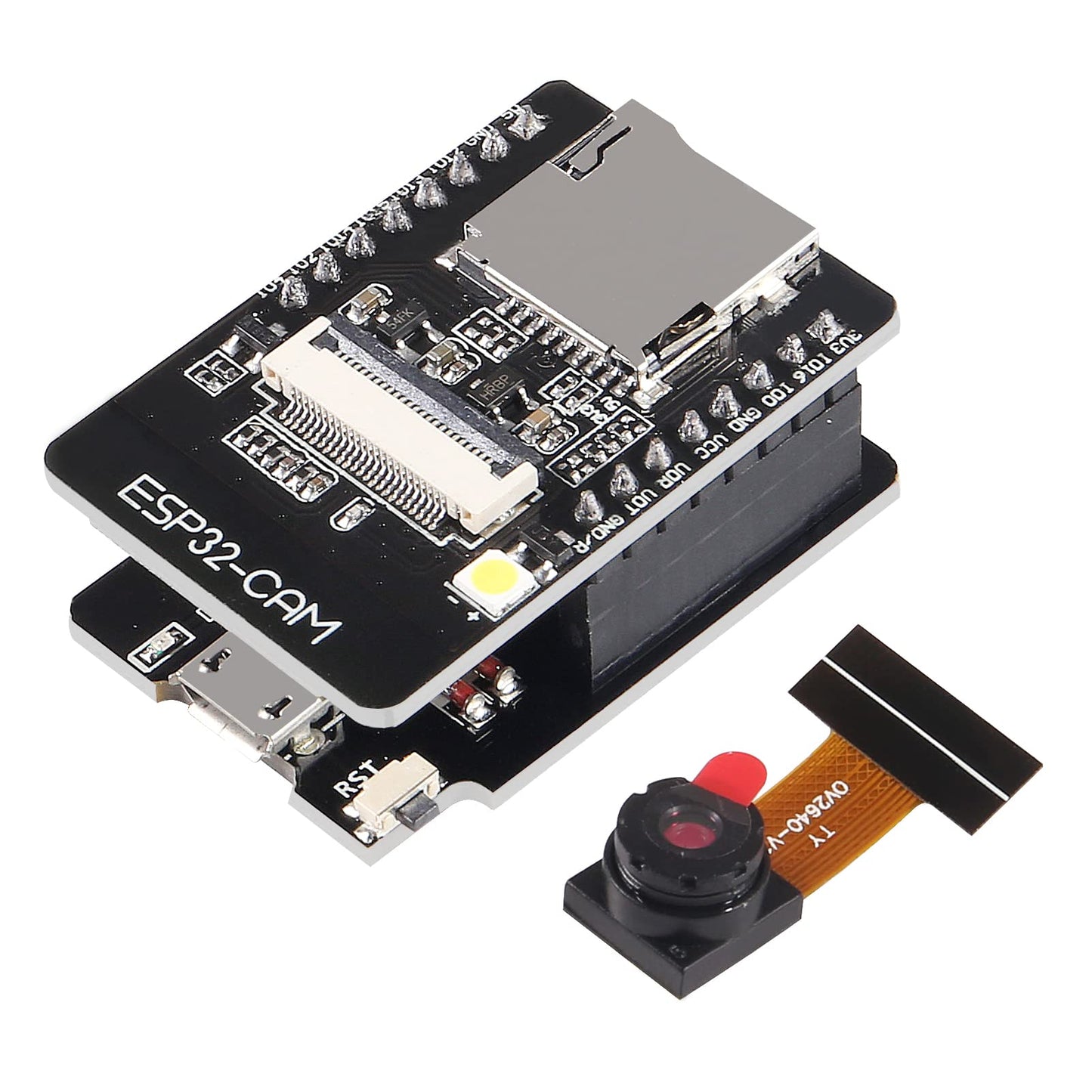 1PCS ESP32-CAM-MB, ESP32-CAM WiFi Bluetooth Board ESP32-CAM-MB Micro USB to Serial Port CH340G with OV2640 2MP Camera Module Dual Mode Compatible with Arduino IDE Arduino Raspberry Pi
