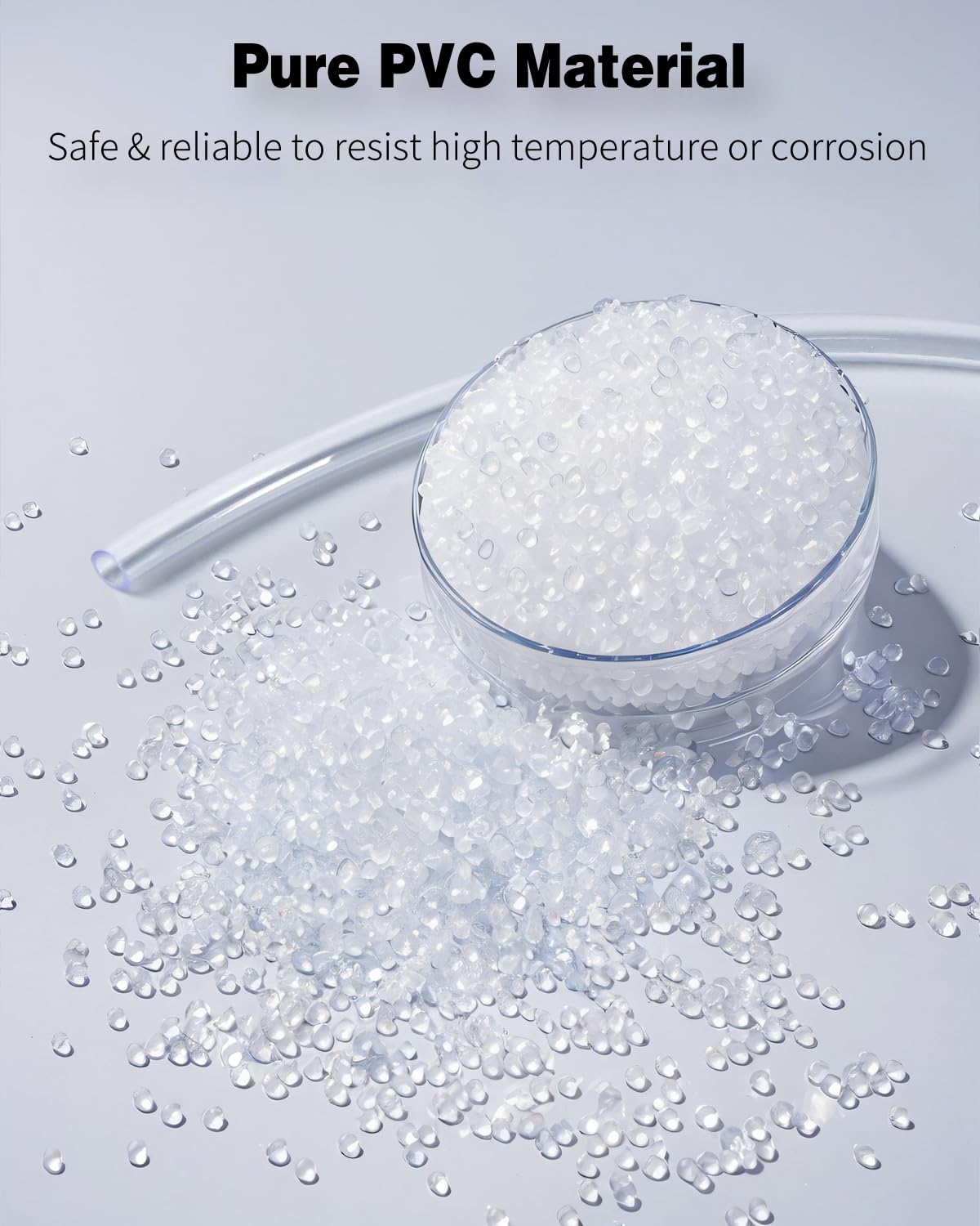 Pawfly Aquarium Airline Tubing 6.5 Feet Standard 3/16" Aquarium Tubing for Fish Tank Air Pump, Flexible Kink-Resistant Pure PVC Hose for Aquarium Garden Terrarium Pond