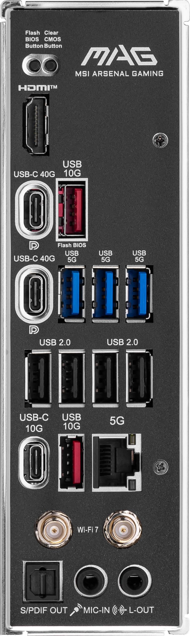 MSI MAG X870 Tomahawk WiFi Gaming Motherboard (AMD Ryzen 9000/8000/7000 Series Processors, AM5, DDR5, PCIe 5.0, M.2 Gen5, SATA 6Gb/s, USB 40Gbps, HDMI/DP, Wi-Fi 7, Bluetooth 5.4, 5Gbps LAN, ATX)