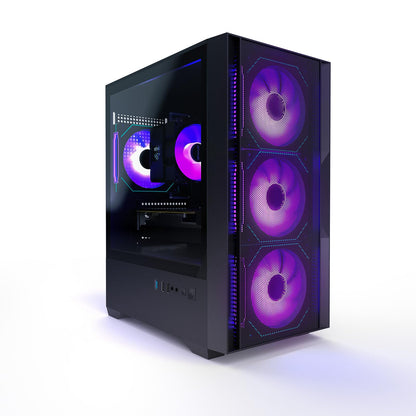 OKAMUS Gaming PC, i7 CPU, RX 590 8GB Graphics, 1TB NVMe SSD, 32GB DDR4 ECC RAM, RGB Fans, 550W PSU (i7+RX 590+1T +32G)