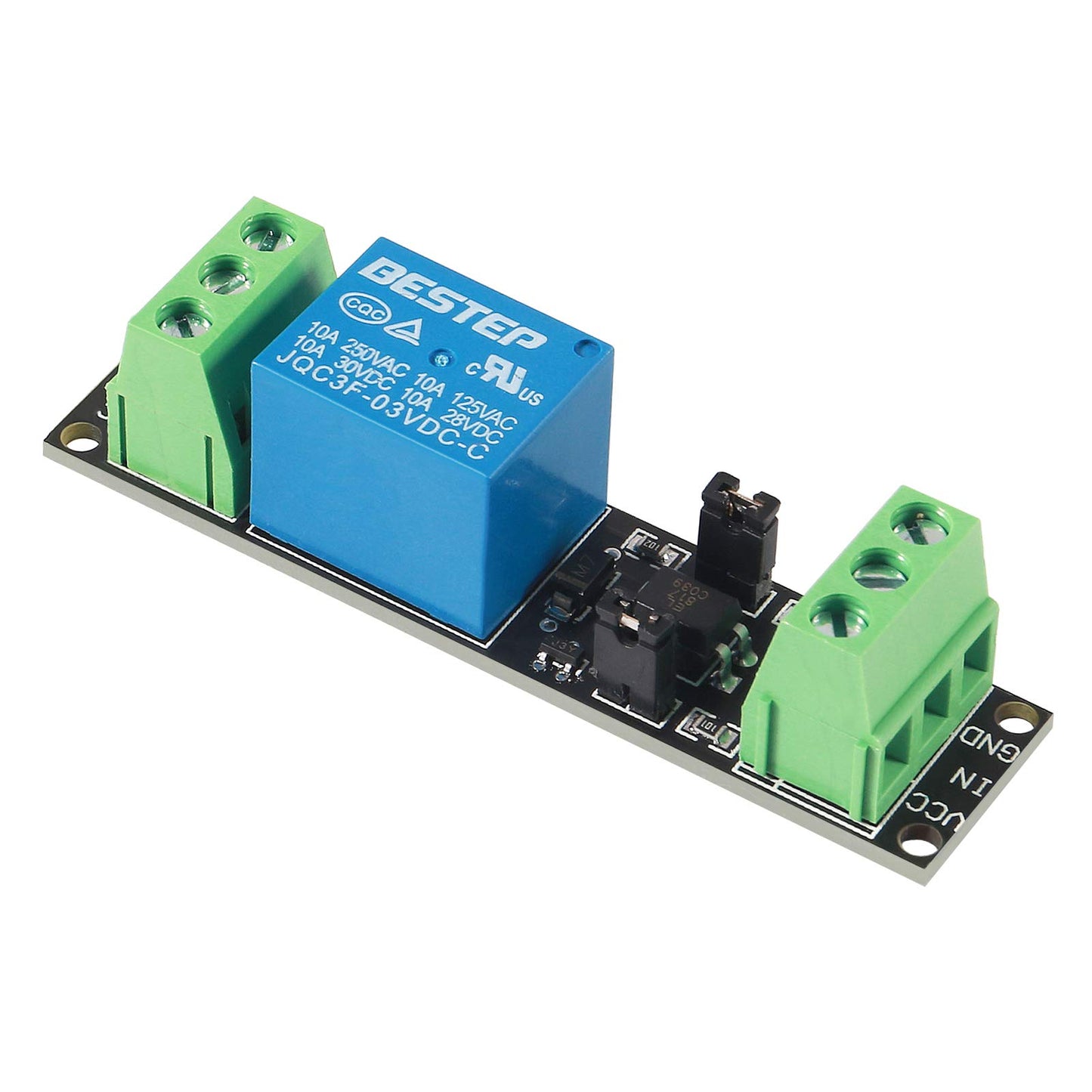 AITRIP 10PCS 5V One Channel Relay Module Relay Switch with OPTO Isolation High Low Level Trigger Compatible with Arduino Raspberry pi ARM AVR