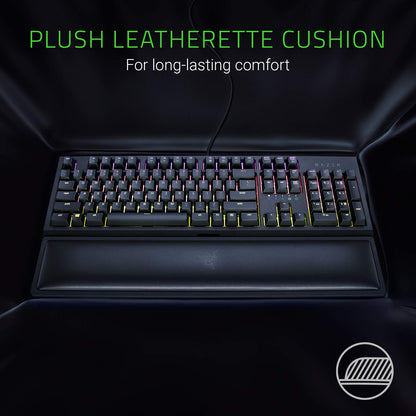 Razer Ergonomic Wrist Rest for Full-Sized Keyboards: Anti-Slip Rubber Base - Angled Incline - Classic Black