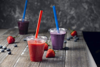Clear Jumbo Smoothie Straws, Clear Disposable Wide-mouthed Large Milkshake Straws 9'' Inches High/Tall 100 pack