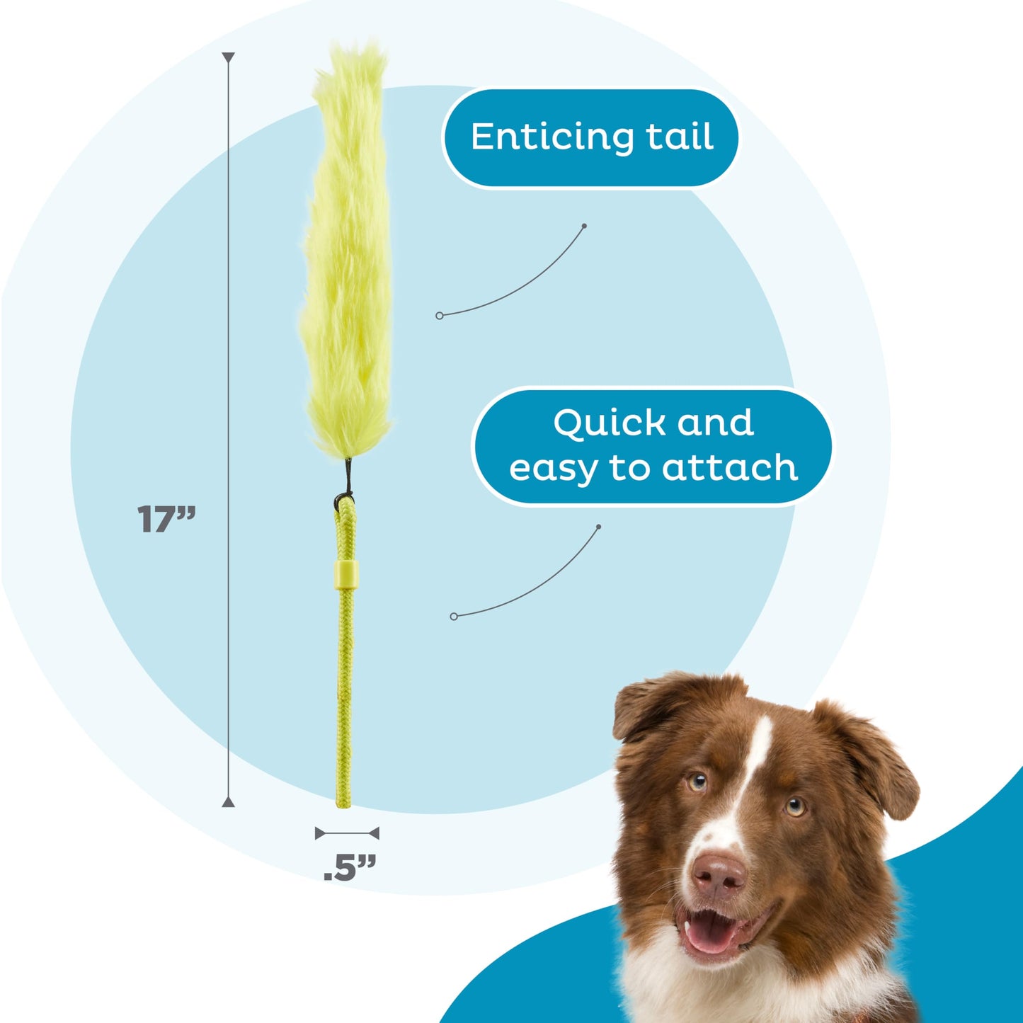 Outward Hound Tail Teaser Replacement Lure for Dog Teaser Wand, Fox