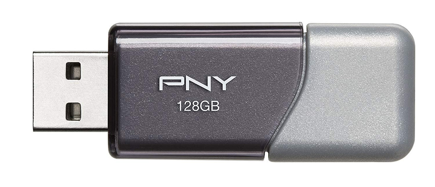 PNY 128GB USB 3.0 Flash Drive Turbo Attache 3 (20 Pack Bulk) Thumb Drives Bundle with (10) Everything But Stromboli Lanyard (P-FD128TBOP-GE)