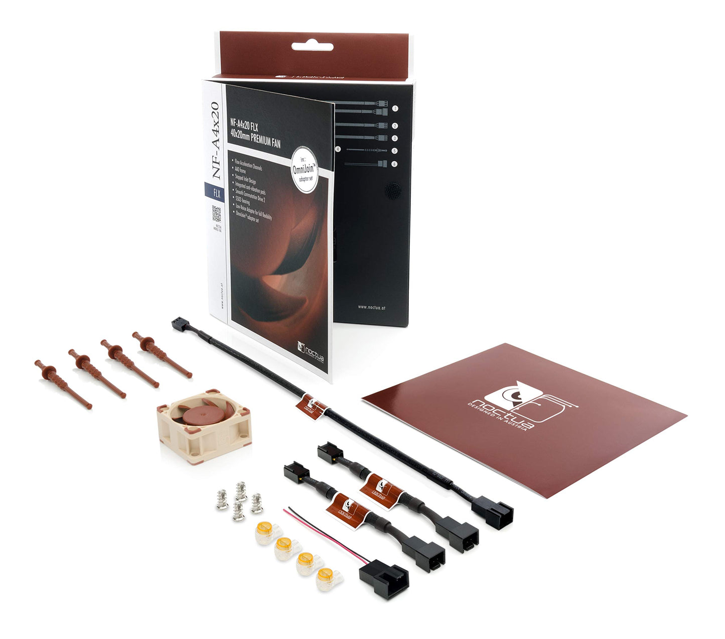 Noctua NF-A4x20 FLX Computer Case Fan - Cooling Components (Computer Case, Fan, 4 cm, 3700 RPM, 5000 RPM, 4400 RPM)