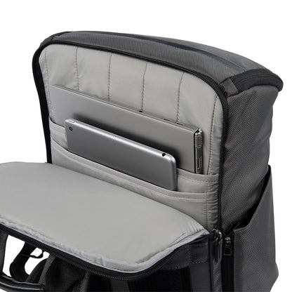 Travelpro Crew Executive Choice 3 Medium Top Load Backpack fits up to 15.6 Laptops and Tablets, USB A and C Ports, Men and Women, Jet Black