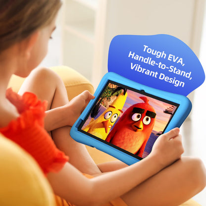 Plimpton 2025 – Verbessertes Kinder-Tablet, 10-Zoll-Android-15-Tablet mit Schutzhülle, Octa-Core-Prozessor, Google Kids Space, Kindersicherung, 4 GB RAM + 64 GB Speicher, WLAN, Bluetooth 5.3, YouTube – ideales Geschenk für Kleinkinder