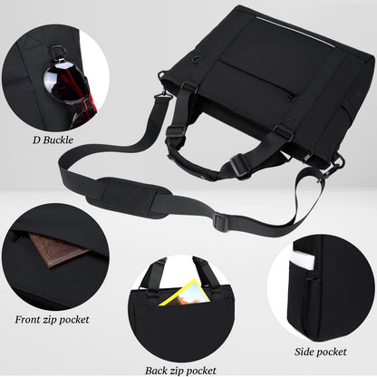 mygreen Tokyo Tote Messenger Backpack Convertible Tote Bag and Backpack, Fits 15.6" Laptop