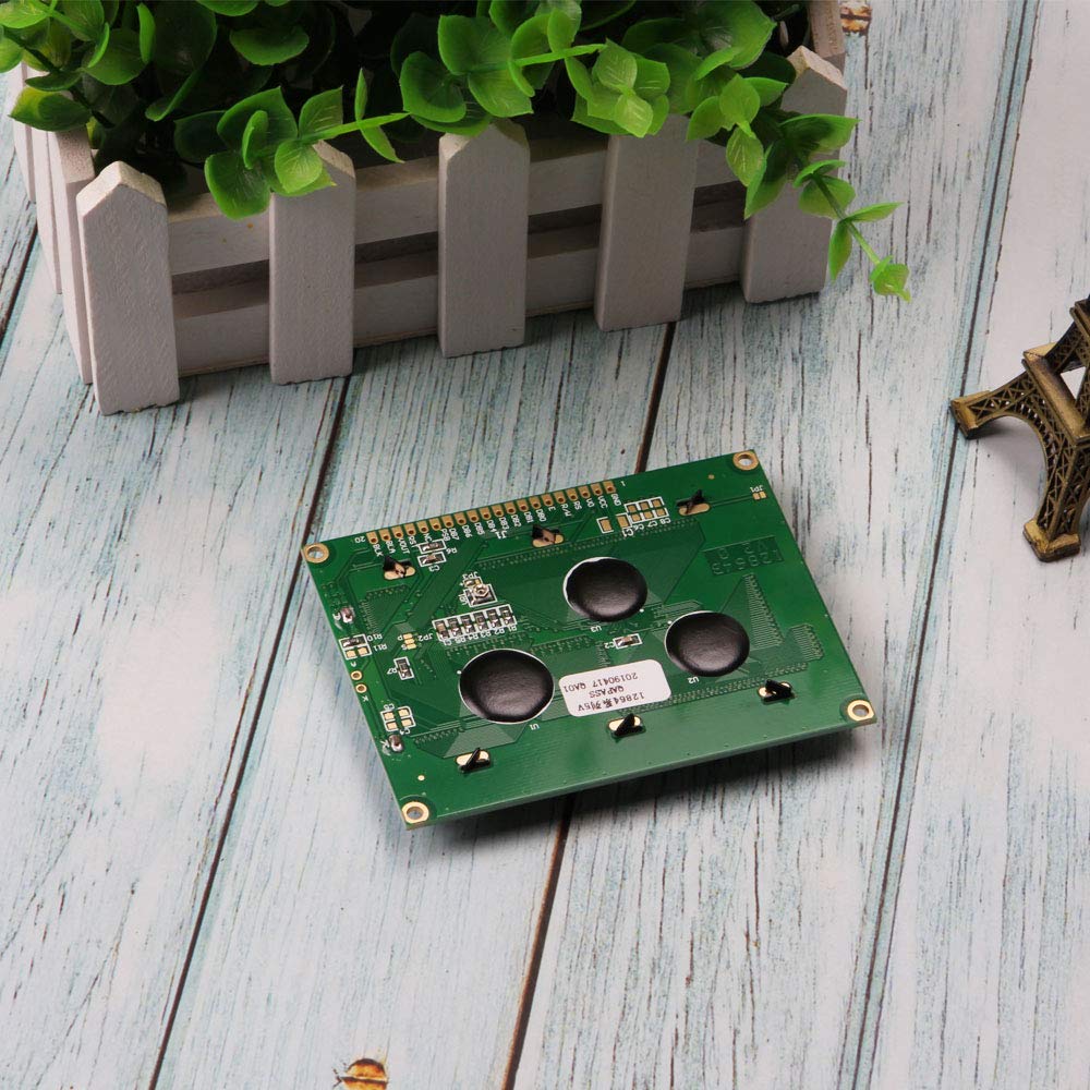 Ximimark 1PCS 5V 12864 LCD Display Module 128x64 Dots Graphic Matrix LCD Blue Backlight