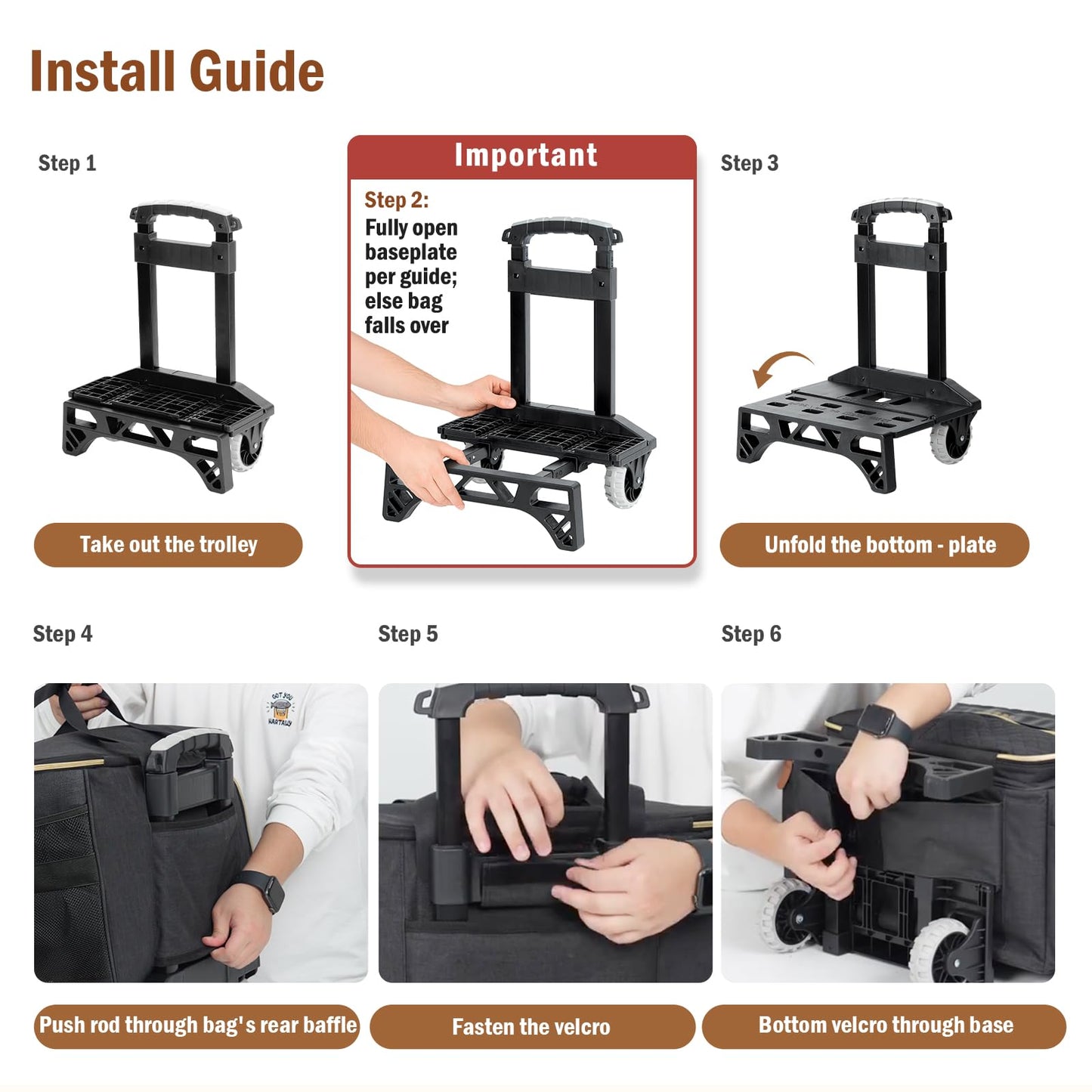 Sydioor Teacher’s Rolling Tote Cart, Tote Bag with Wheels -Spacious Wheeled Storage for Teachers: Holds Sewing Supplies, Laptop & Books
