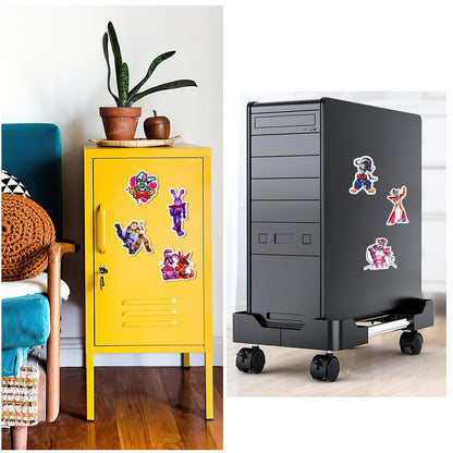 Pounchi Horror Thrilling Stickers (200 Pcs) Cartoon Gaming PVC Sticker, Gifts for Laptop Water Bottle Skateboard Party Supplies Decorations Teens Kids